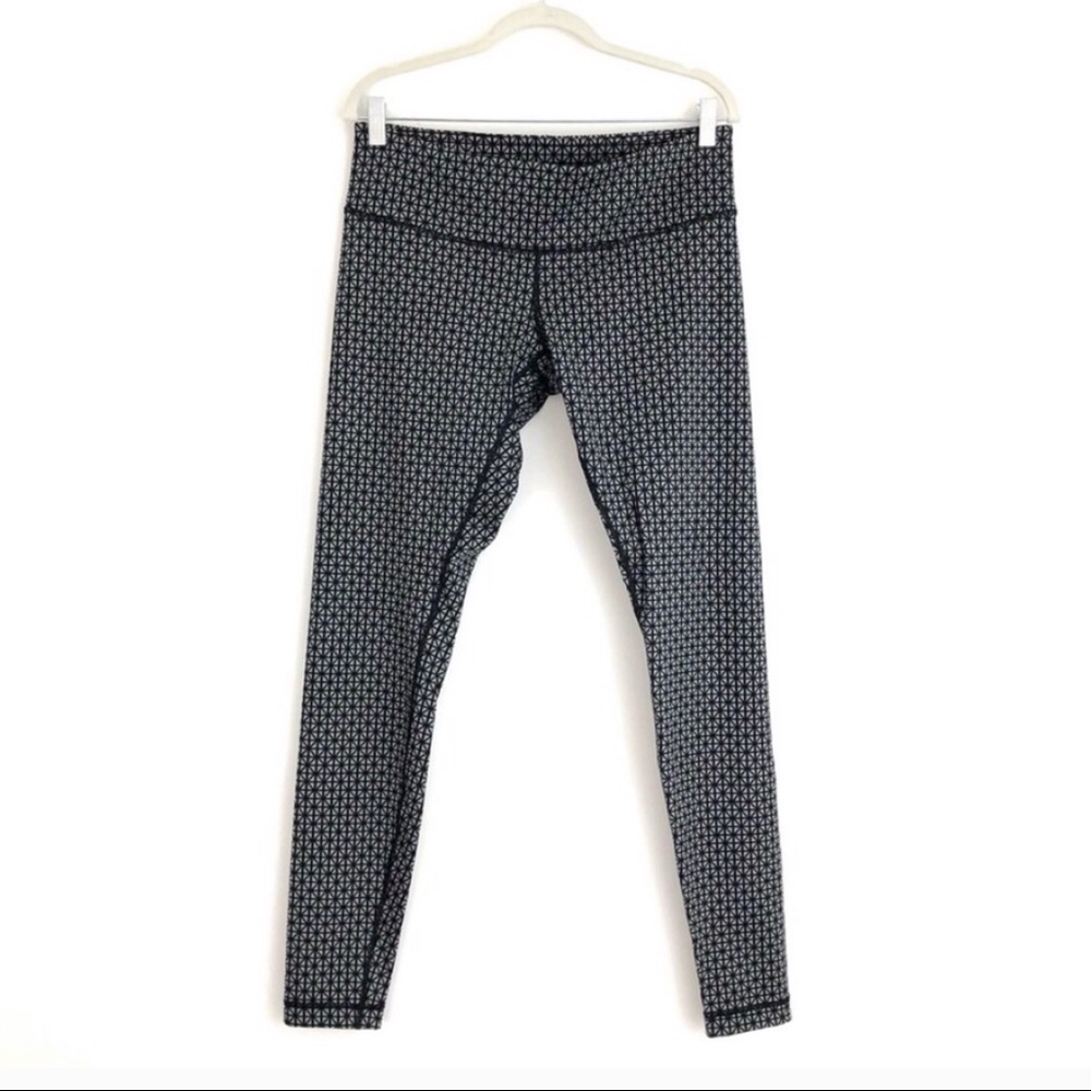 Lululemon Wunder Under Pant Legging Black Grey 10